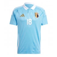 Camiseta Bélgica Orel Mangala #18 Segunda Equipación Replica Eurocopa 2024 mangas cortas